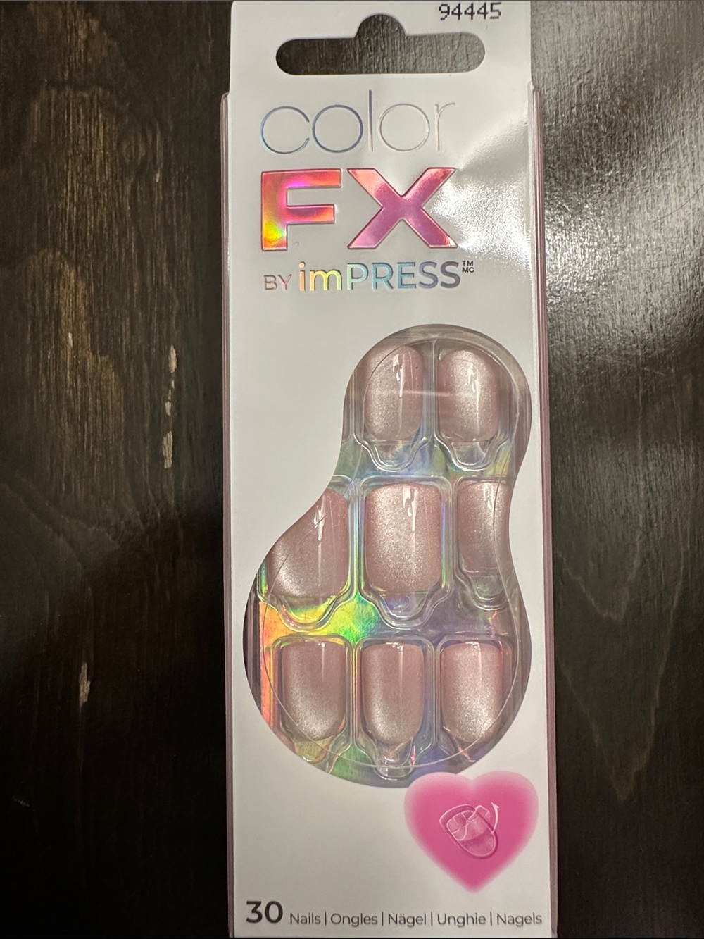 imPRESS Pearl Pink Holographic Press-On Nails